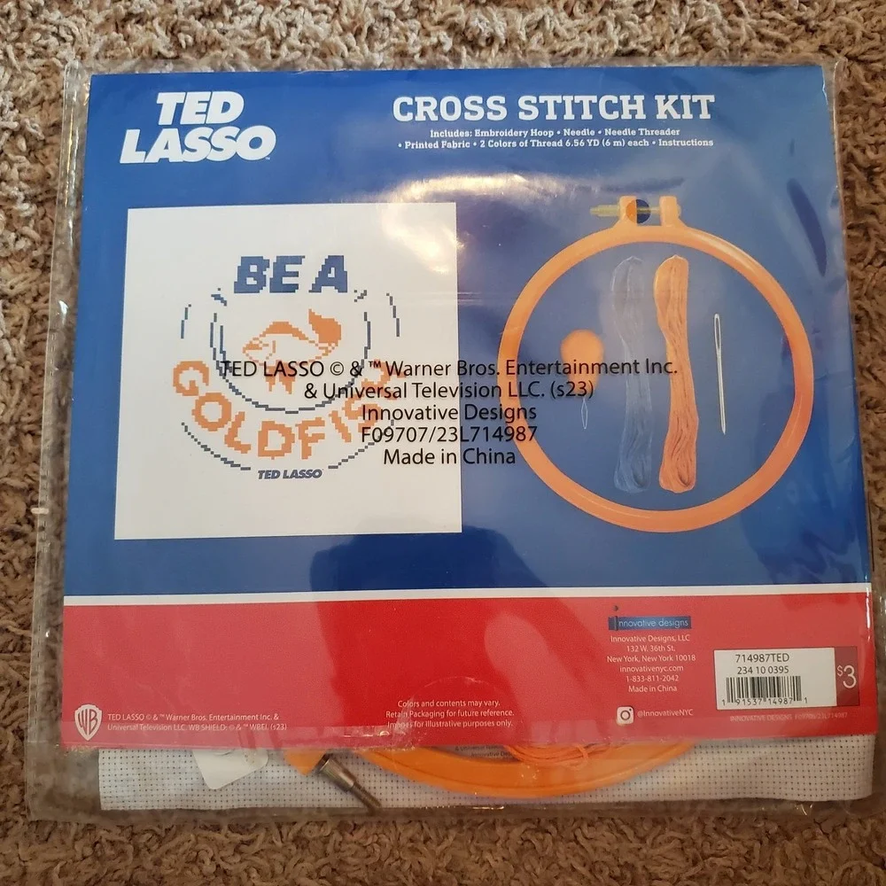 Ted Lasso Cross Stitch Kit 